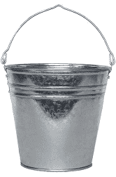 Bucket Zinc Medium