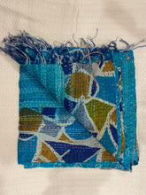 Recycled Silk Sari Scarf Online Turquoise