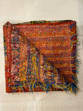 Recycled Silk Sari Scarf Online Rust / Orange Tones