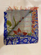 Recycled Silk Sari Scarf Online Blue