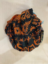 Recycled Silk Sari Scarf Online Rust / Orange Tones