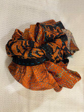 Recycled Silk Sari Scarf Online Rust / Orange Tones