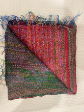 Recycled Silk Sari Scarf Online Red