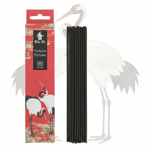 incense sticks and box with storks