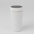 stainless steel white thermal travel cup
