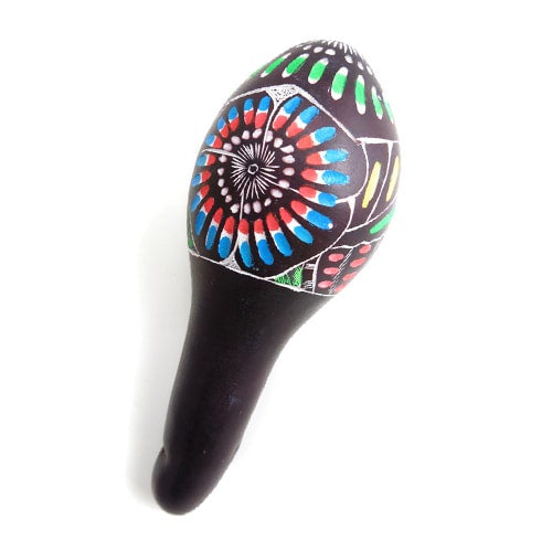 Carved Huancayo gourd maracca