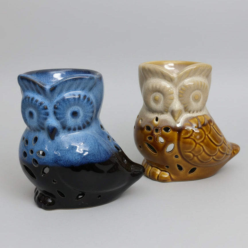 oil burner in the shape of a owl