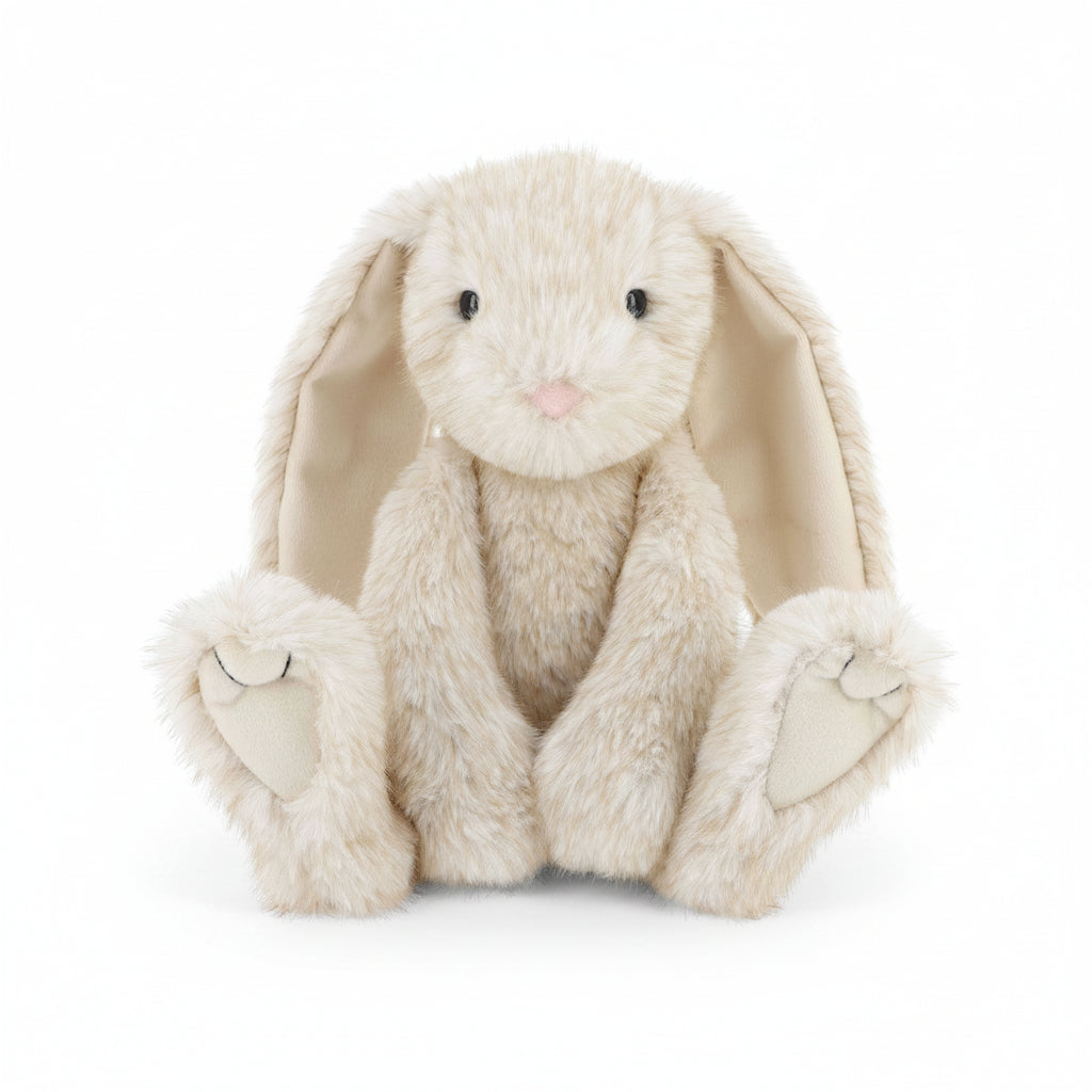 cream sitting bunny with very large ears