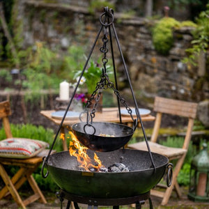 Firepit Hanging Bowl with Chain