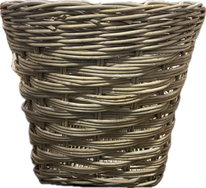 Round Rattan Log Basket