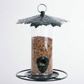 bird seed feeder with leaf shaped roof