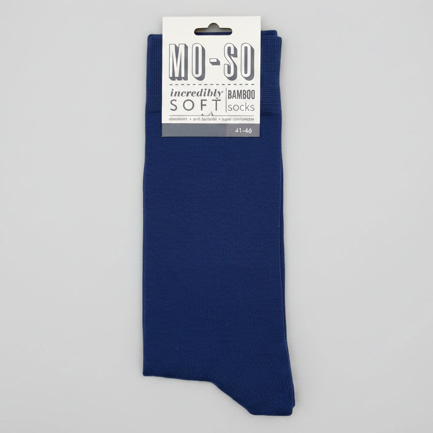 a pair of denim mo-so socks 7-11