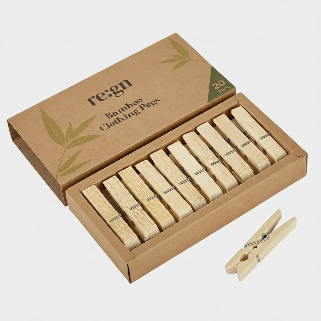 box of 20 bamboo pegs