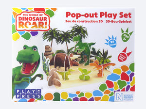 Dinosaur roar pop-out play set