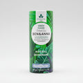 A natural deodorant stick labeled 'BEN & ANNA' with a green background featuring leaves and the text '100% NATURAL DEODORANT', indicating it is vegan and cruelty-free, with a net weight of 0.7 oz (20 g).