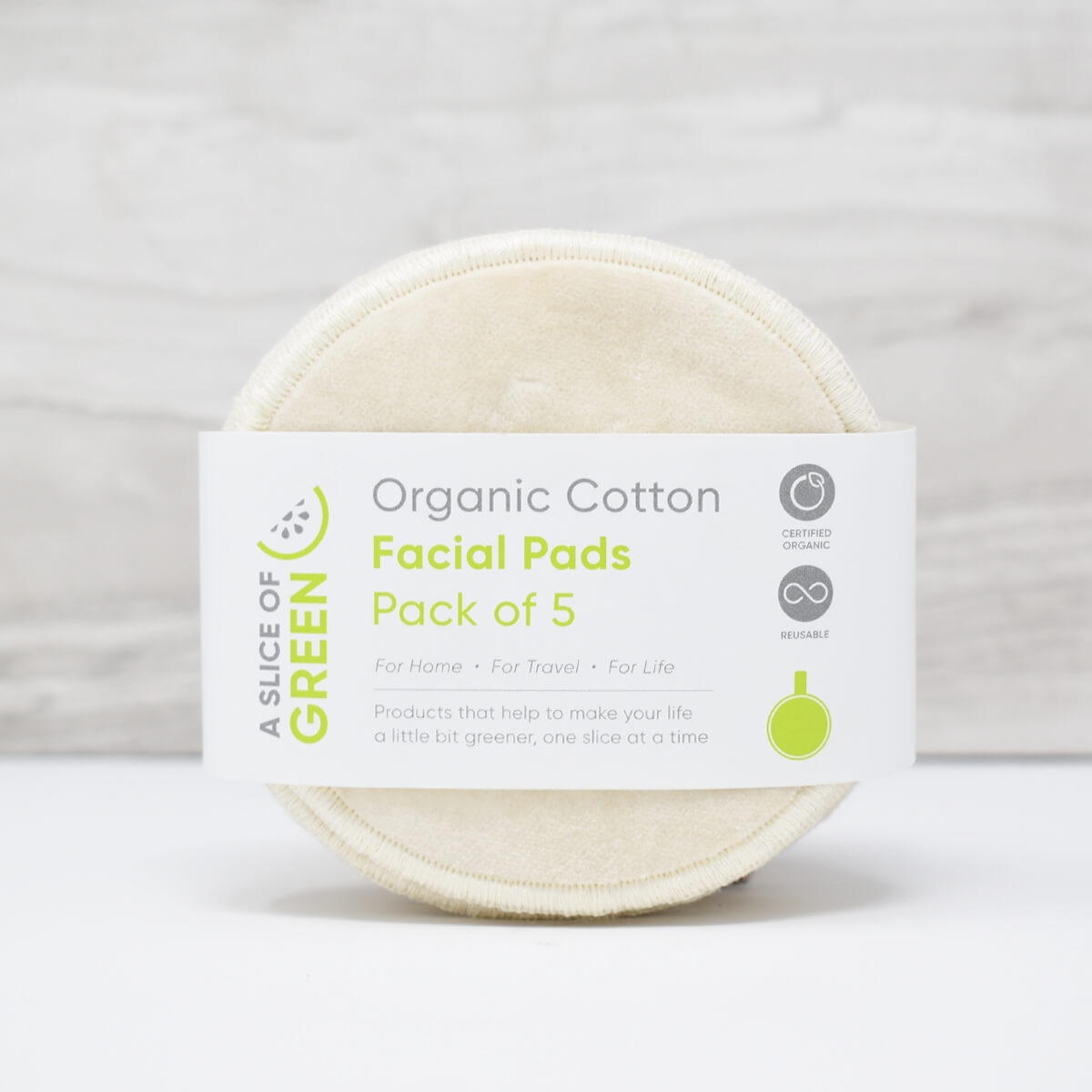 pack 5 organic cotton facil pads