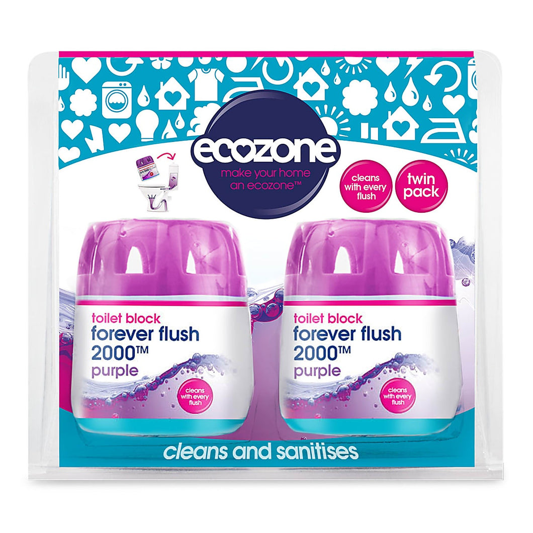 Ecozone Forever Flush 2000  - Purple [Twin Pack]