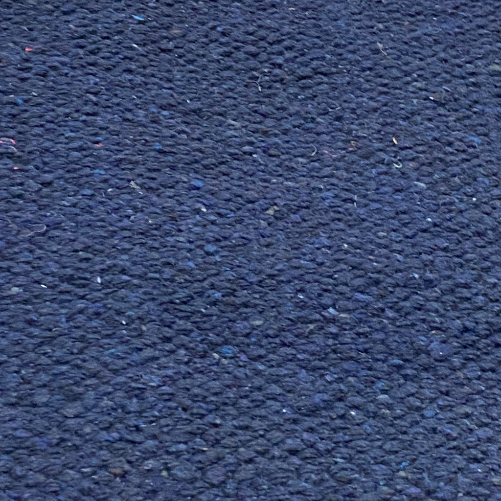 Close-up of blue textured rug