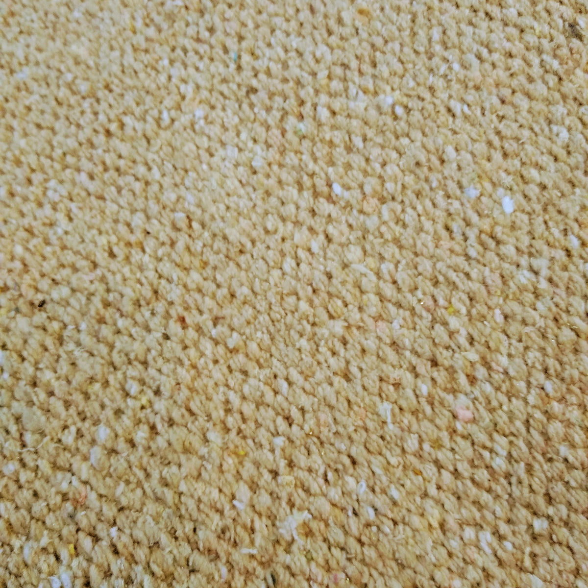Close-up of buttercup textured rug