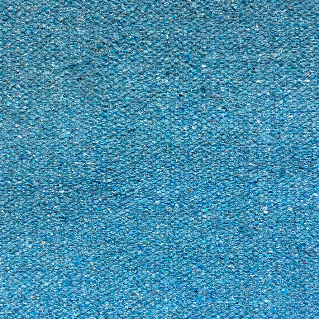 Close-up of cobalt textured rug