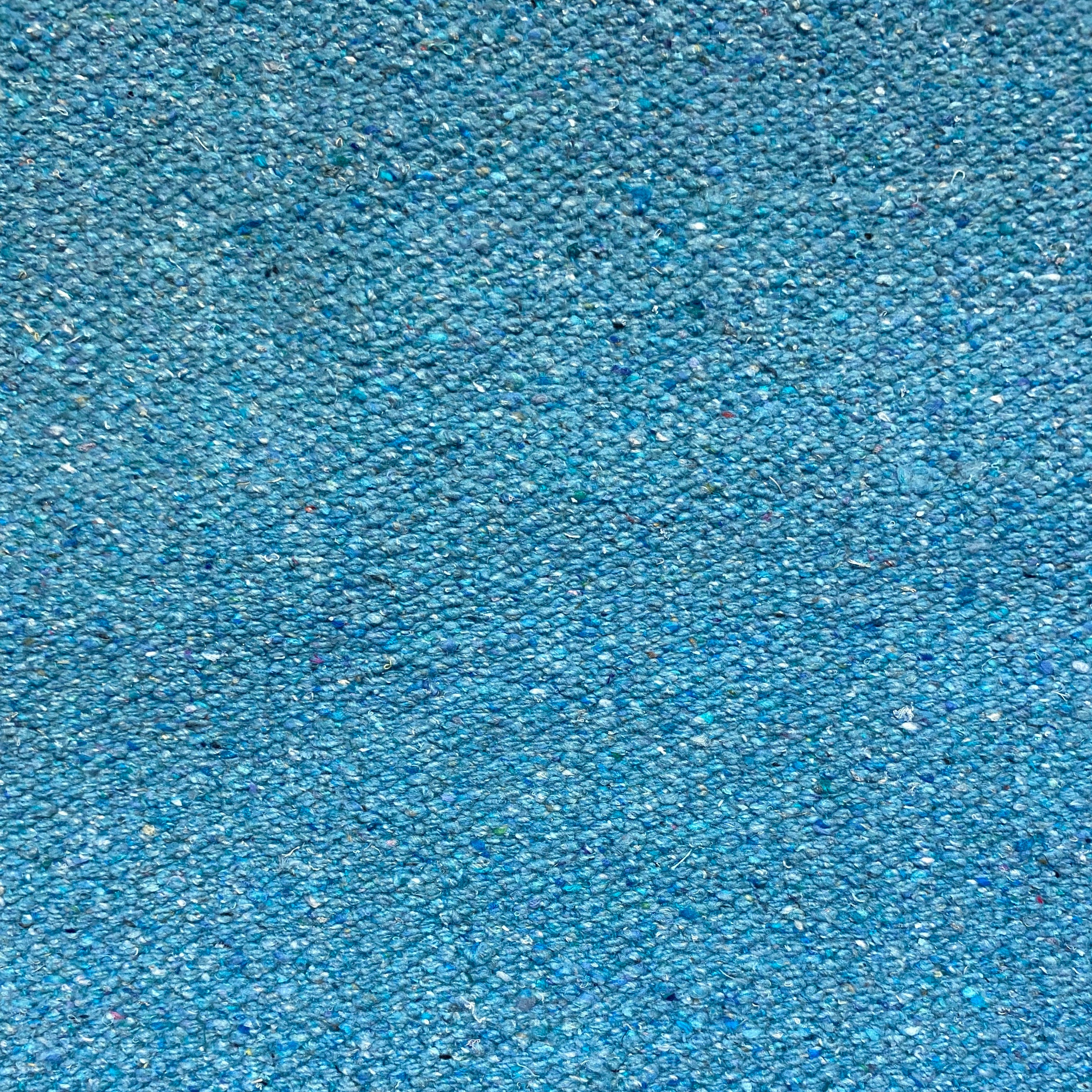 Close-up of cobalt textured rug