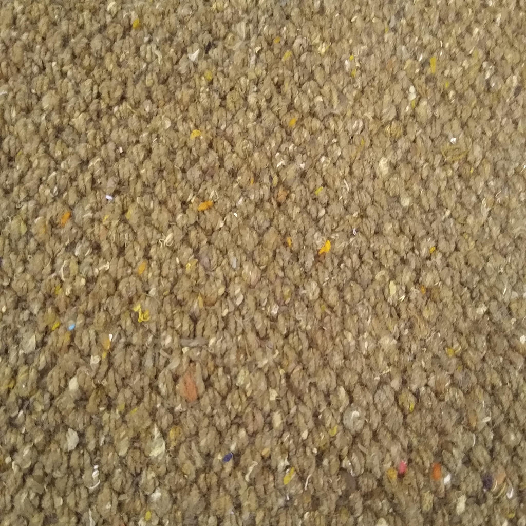 Close-up of coffee textured rug