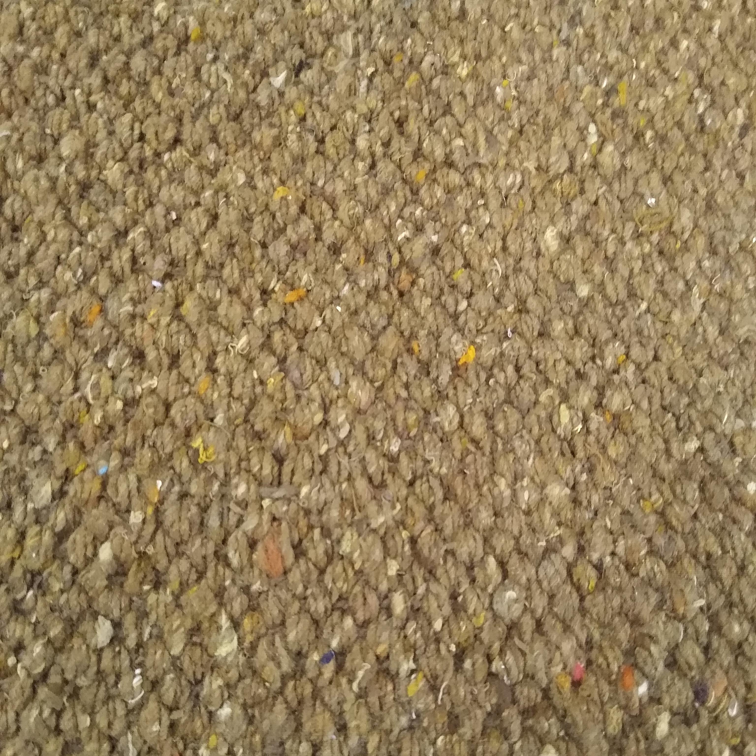 Close-up of coffee textured rug