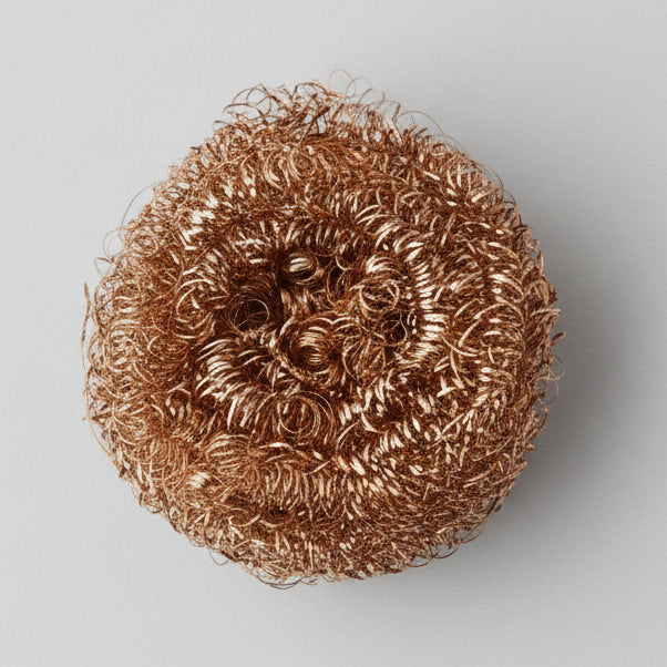 close up of copper scourer