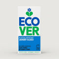 Packaging of Eco Cover Laundry Bleach, featuring product name and description, with a green and white color scheme.