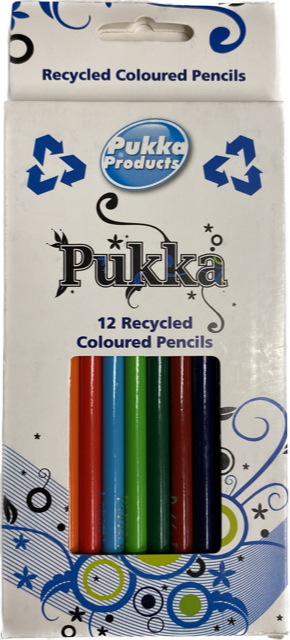 12 Recycled Colour Pencils