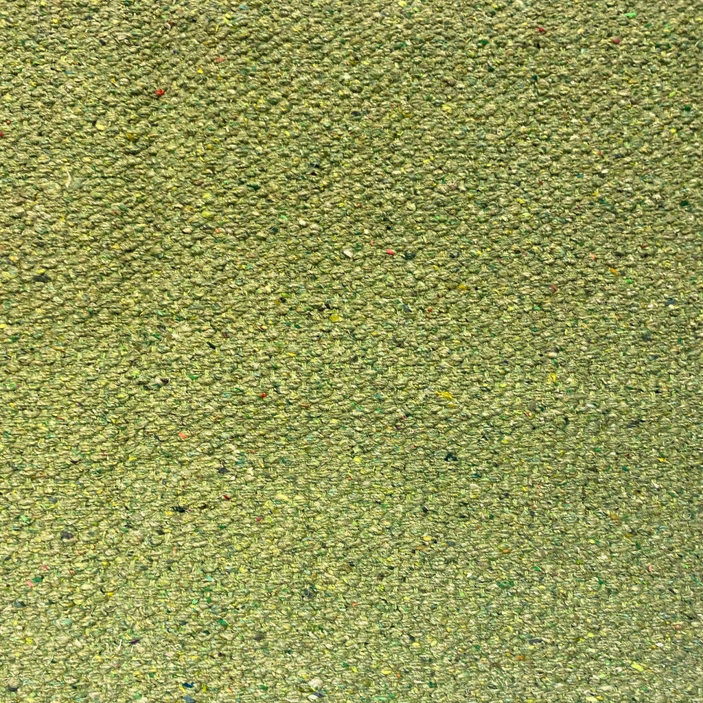 Close-up of lime textured rug