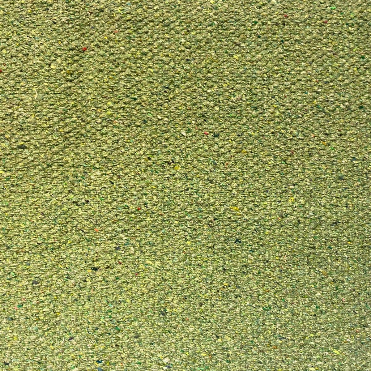 Close-up of lime textured rug
