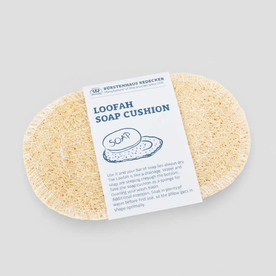 soap rest made from loofah
