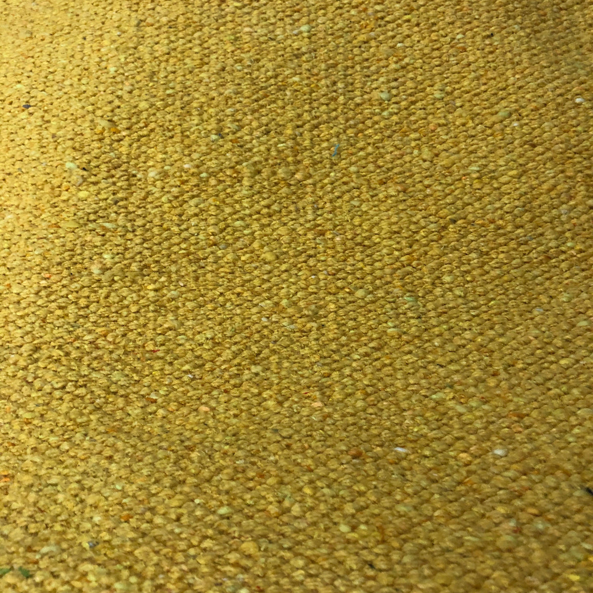 mustard cotton rug detail
