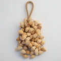 natural seed shaker, a bunch of seed strung together with rope handle