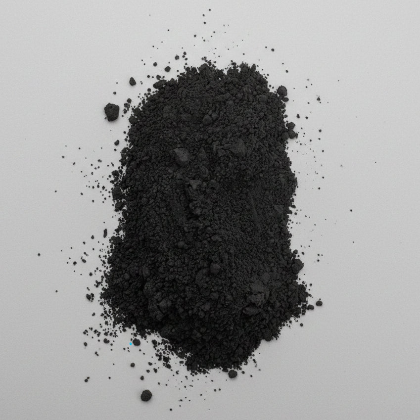 charcoal powder pile
