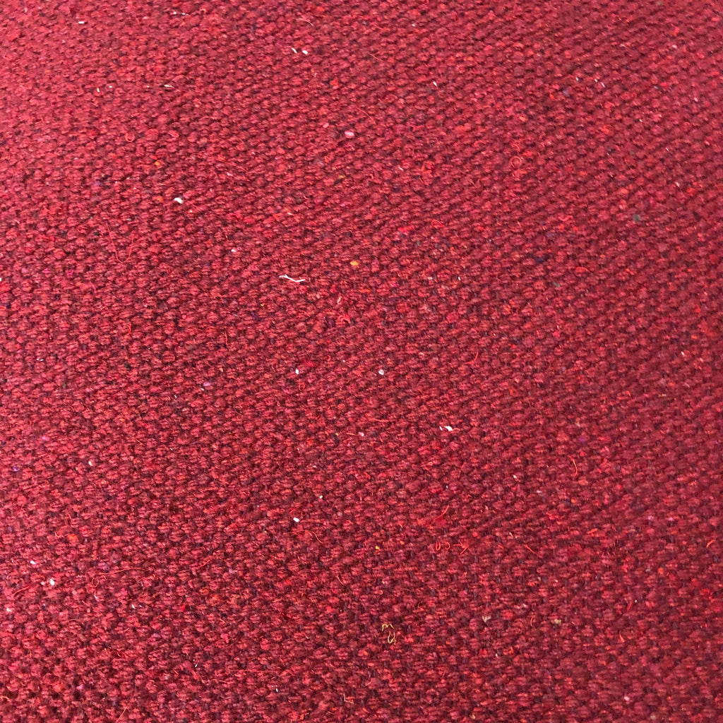 red colour block from cotton rug