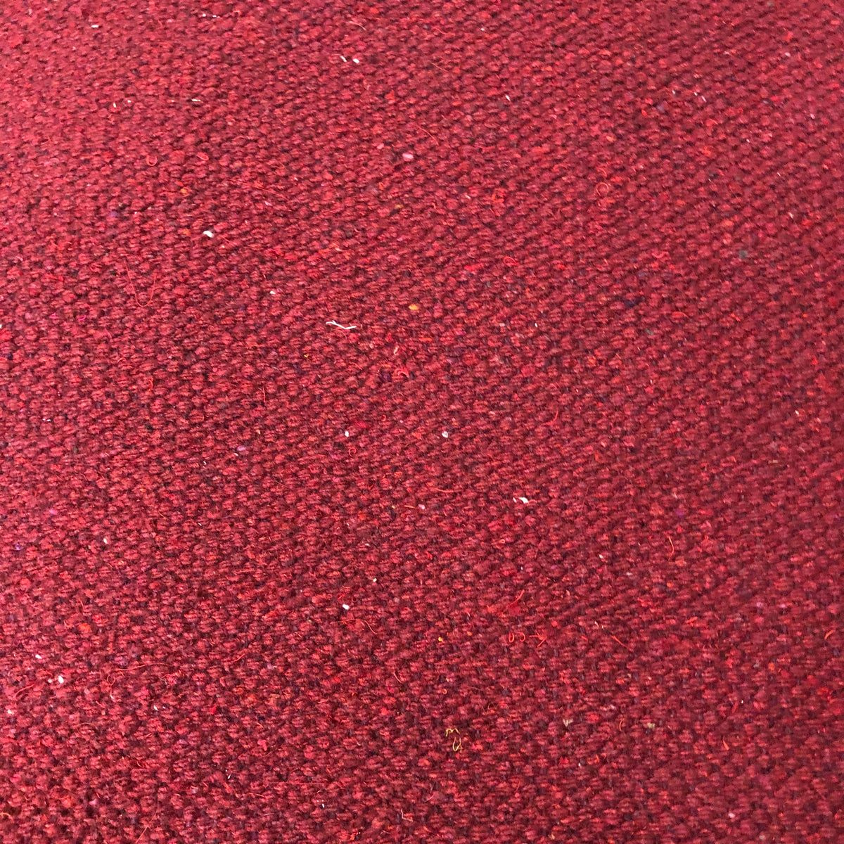 red colour block from cotton rug